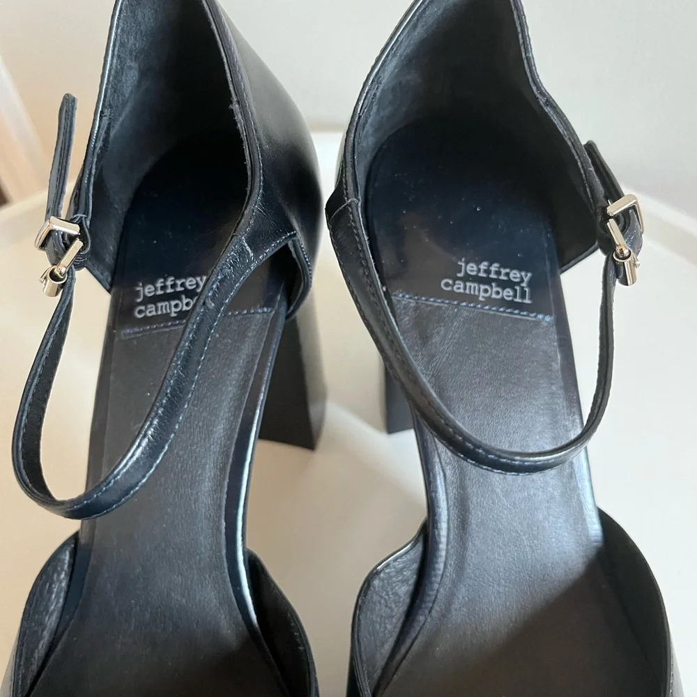 NEW Jeffrey Campbell Star-Man Platform Black Size 11 Goth